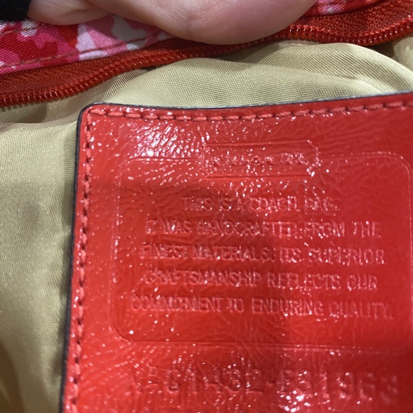 Coach Getaway Signature Nylon Crossbody Pink Multi - Picture 4 of 10